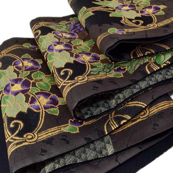 京都 西陣織 高級 正絹 袋帯 仕立て上がり 猫 新品 ONLY fu-1612