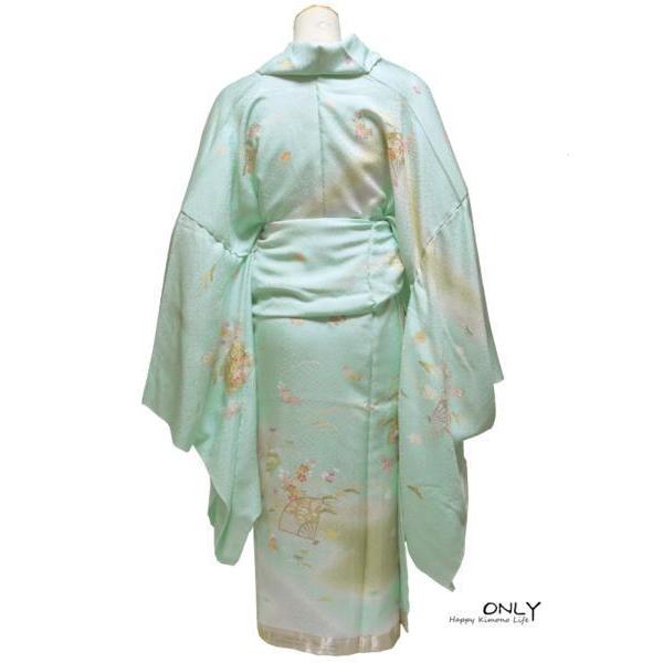 ■ONLY■ki-004 正絹 高級 訪問着 未仕立品 フリーサイズ 裄長の画像