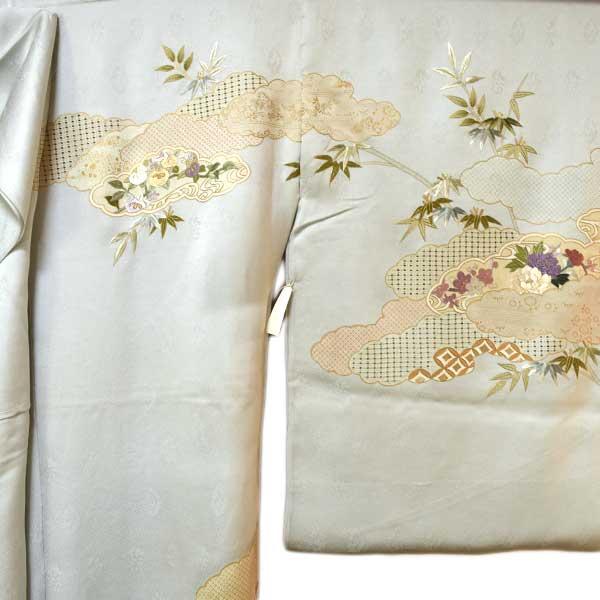 Ki_32 訪問着 蘇州刺繍 汕頭入り 京友禅 仮絵羽 仮仕立て品 訪問着 蘇州刺繍 汕頭入り 京友禅 仮絵羽 仮仕立て品 ONLY ki-032