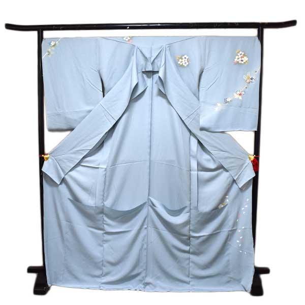 訪問着 仮絵羽 未仕立て品 正絹 ちりめん生地 京友禅 ONLY ki-046 : ki 