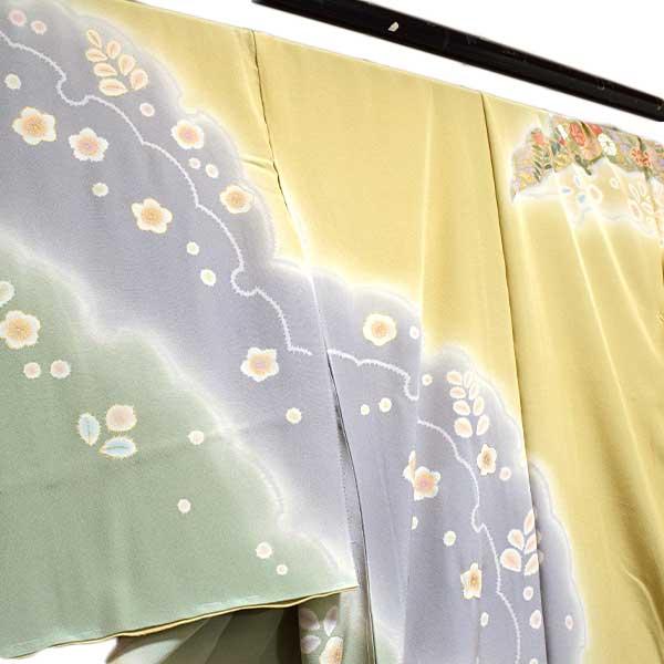 Ki- 51 訪問着 仮絵羽 未仕立て品 正絹 ちりめん生地 京友禅 訪問着 仮絵羽 未仕立て品 正絹 ちりめん生地 京友禅 ONLY ki-051