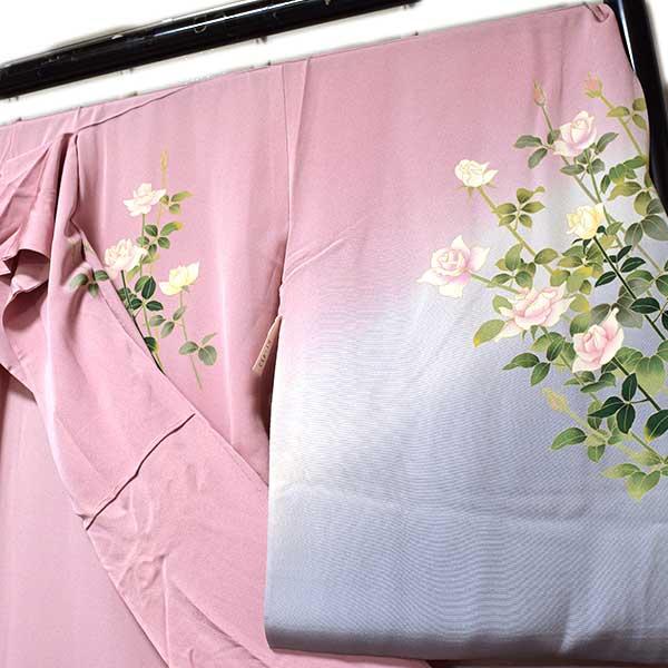 訪問着 仮絵羽 未仕立て品 正絹 ちりめん生地 京友禅　ONLY ki-052の画像