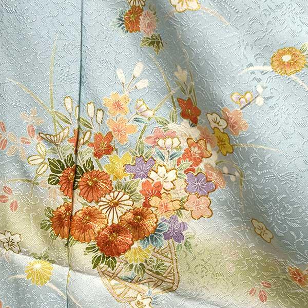 訪問着 フリーサイズ 仮絵羽 未仕立て品 正絹 京友禅 ONLY ki-057の画像