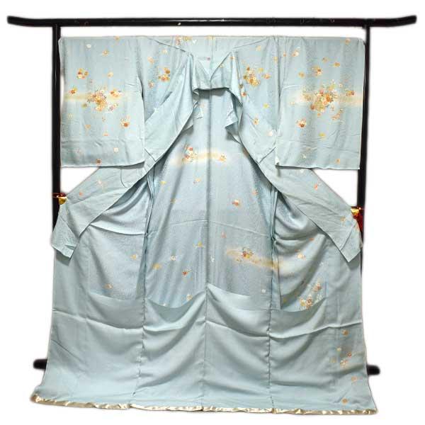 訪問着 フリーサイズ 仮絵羽 未仕立て品 正絹 京友禅 ONLY ki-057