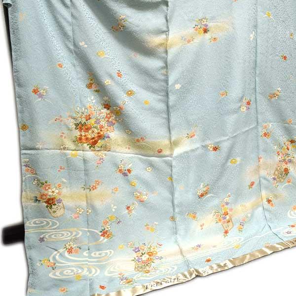 訪問着 フリーサイズ 仮絵羽 未仕立て品 正絹 京友禅 ONLY ki-057の画像