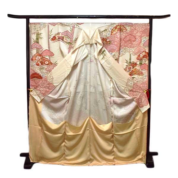 振袖 高級手描き友禅 仮絵羽 未仕立て品 正絹 京友禅 ONLY ki-064