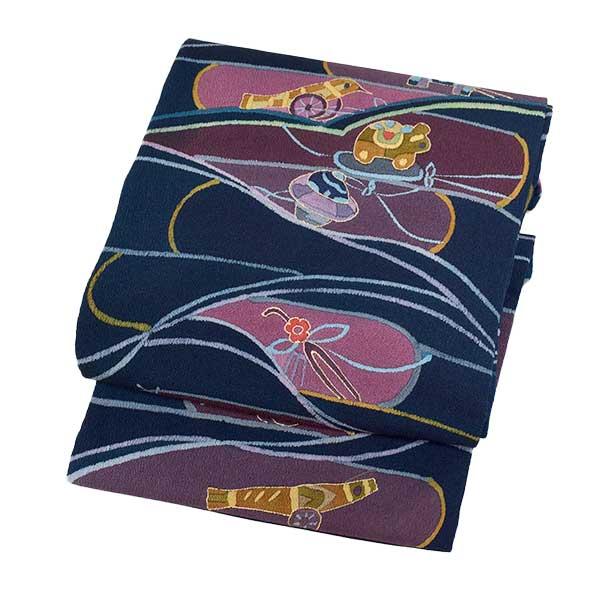 na_2406 九寸 名古屋帯 仕立て上り品 ちりめん染帯 全通 正絹 新品 na_2406 九寸 名古屋帯 仕立て上り品 ちりめん染帯 全通 正絹 新品