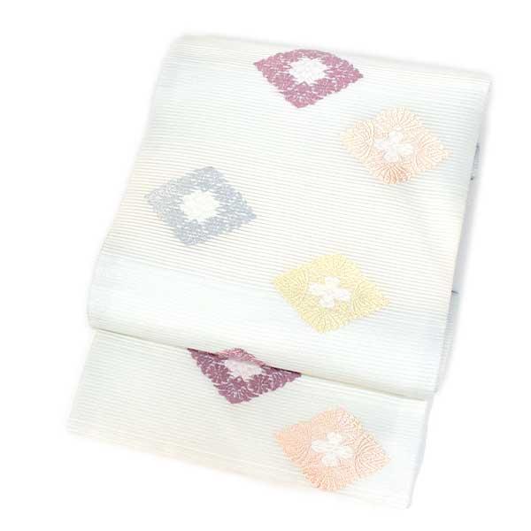 nas_102 夏帯 仕立て上がり 九寸 絽 名古屋帯 京都 西陣織 正絹 新品 夏帯 仕立て上がり 九寸 絽 名古屋帯 京都 西陣織 正絹 新品