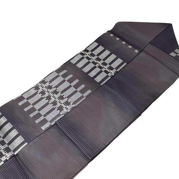 夏帯 仕立て上がり 九寸 絽 名古屋帯 京都 西陣織 正絹 新品 ONLY nas-150の画像
