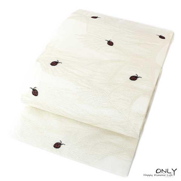 NAS-826☆夏帯 仕立て上がり 九寸 絽 名古屋帯 京都 西陣織 正絹 新品 夏帯 仕立て上がり 九寸 絽 名古屋帯 京都 西陣織 正絹 新品