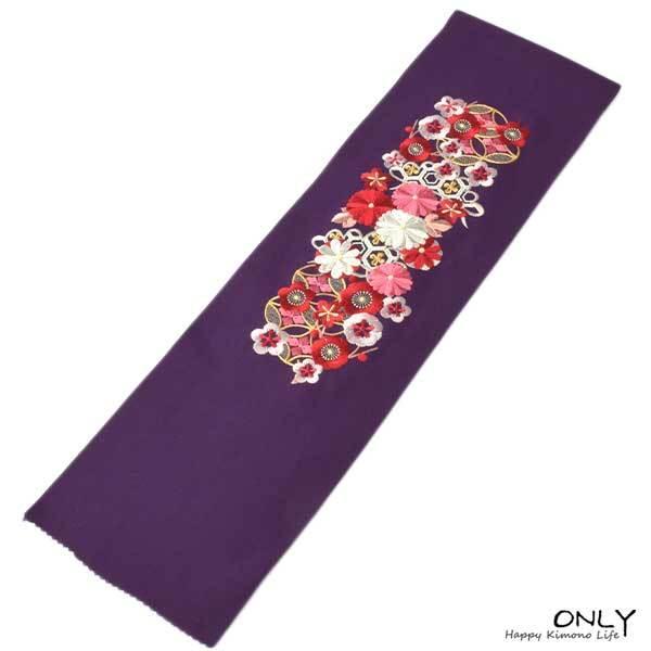 振袖用長襦袢　正絹　袷　刺繍半衿　衣紋抜き　成人式　結婚式　色襦袢　くらち　美品 b187_20.jpg