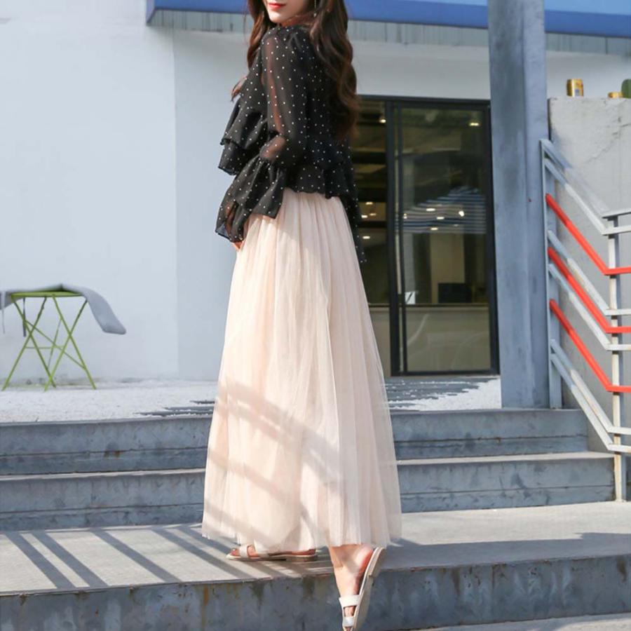 チュールスカート ロング マキシスカート ウエストゴム フレアスカート 春夏 ミモレ丈スカート白 グレー ロングスカート 黒 メール便送料無料 1geyu 001 Yani 通販 Yahoo ショッピング