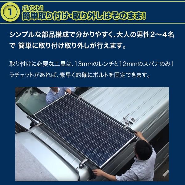 大型商品】車載用 253W ソーラーパネルキット 大型商品】車載用 253W ソーラーパネルキット
