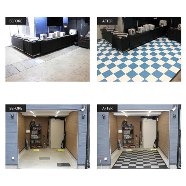 Tectile テックタイル Black ガレージタイル パンチカーペット フロアマット 床材 防炎 Tectile 0005 オンリースタイル ヤフー店 通販 Yahoo ショッピング