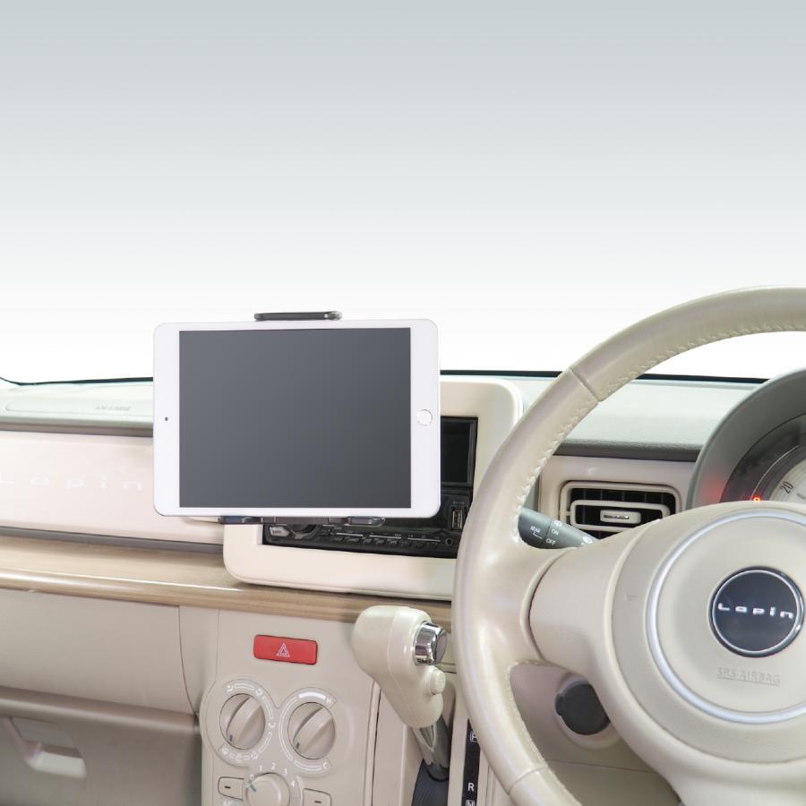1DINタブレットホルダーと小物入れ一式(ビートソニック) タブレットホルダー1DIN固定スタンドセット BSA132 タブレット用