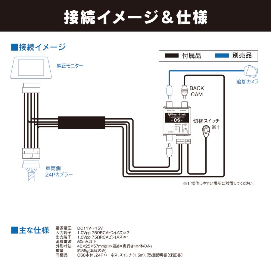 カメラセレクター CS9 トヨタ ディスプレイオーディオ専用 ビートソニック公式 |  | 06