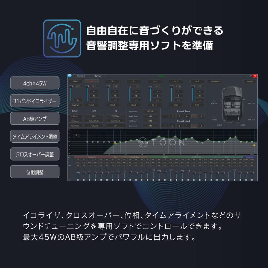 BeatーSonic（ビートソニック） 純正オーディオ良音キット DSP-T333