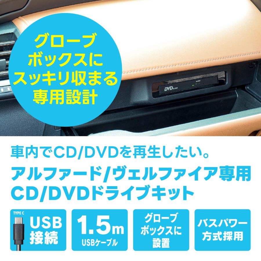 CD/DVDプレイヤー トヨタ アルファード/ヴェルファイア専用 DVX-T101