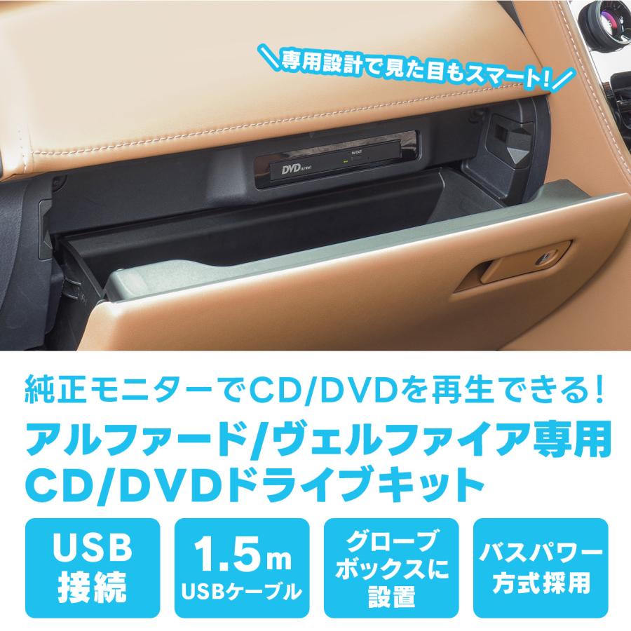 CD/DVDプレイヤー トヨタ アルファード/ヴェルファイア専用 DVX-T101