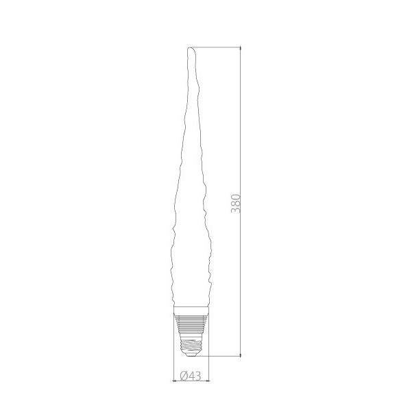 LED電球 美影「Tsurara(つらら)」 口金E26 クリア　ガラス　レトロ　アンティーク　 インダストリアル　ブルックリン　お洒落　照明　間接照明　ランプ_5