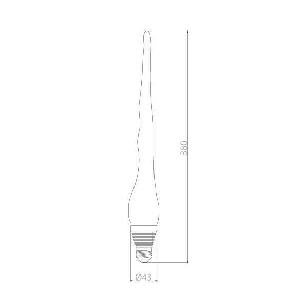 LED電球 美影「Tsurara(つらら)」 口金E26 クリア　ガラス　レトロ　アンティーク　 インダストリアル　ブルックリン　お洒落　照明　間接照明　ランプ｜only1-led｜06