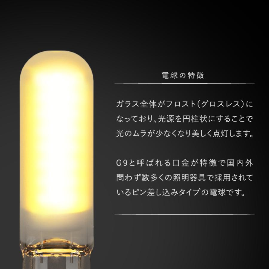 OnlyOne 1年保証 G9 フロスト(グロスレス) 口金： ピン口金タイプのG9
