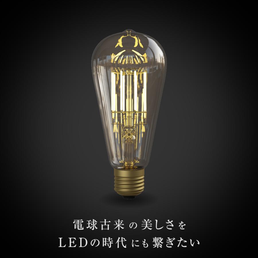 Siphon 3年保証 フィラメントLED電球「Siphon」エジソン LDF127D E26 