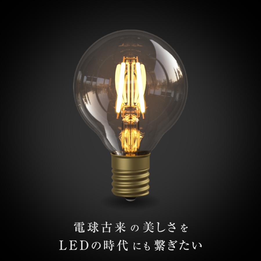 3年保証 フィラメントLED電球「Siphon」ボール50 LDF135D】E17 35W相当