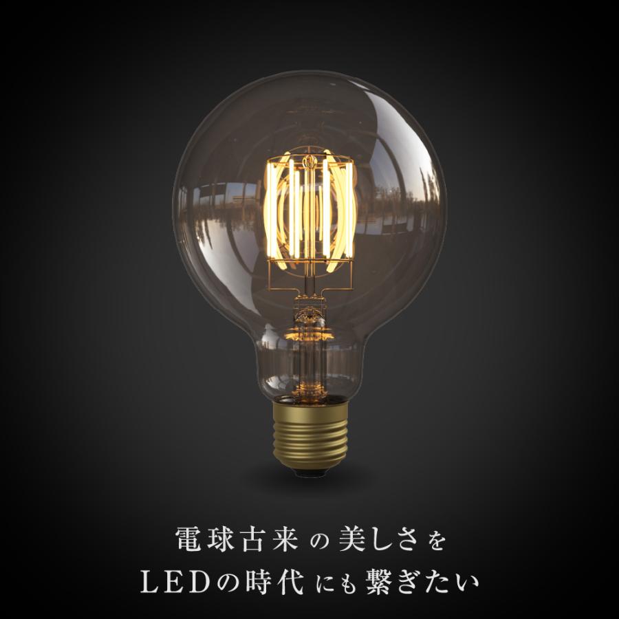 Siphon フィラメントLED電球「Siphon」ボール95 LDF31D E26 電球色