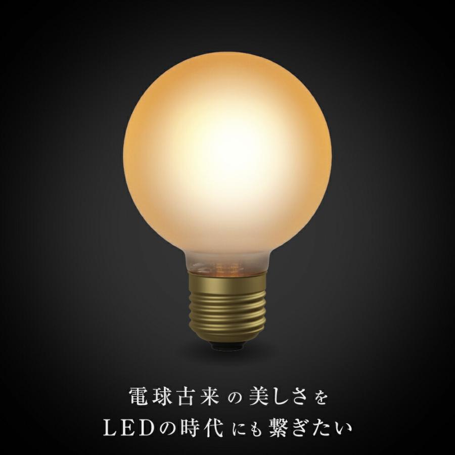 Siphon 3年保証 フィラメントLED電球「Siphon」frost ボール70 LDF88D