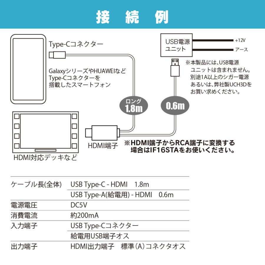 ミラーリングアダプター MA01A  Type-Cコネクターを搭載したスマホ画面をナビ等に映すミラーリング用アダプター 1.8mのロングケーブル ビートソニック公式 | BeatーSonic | 06