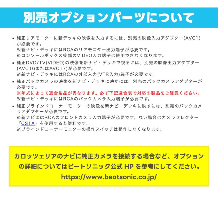 BeatーSonic（ビートソニック） ナビ取替えキット アルファード10系