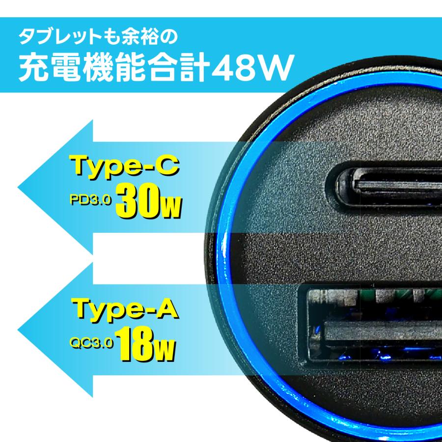 USB電源ユニット UCH5 カーチャージャー シガーソケット USB Type-A & USB Type-C/18W/30W/急速充電 車載充電器 ビートソニック公式 | BeatーSonic | 02