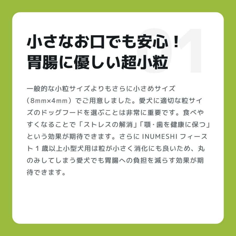 INUMESHI　フィースト　1歳以上　小型犬用　15kg　ブリーダーパック |  | 04