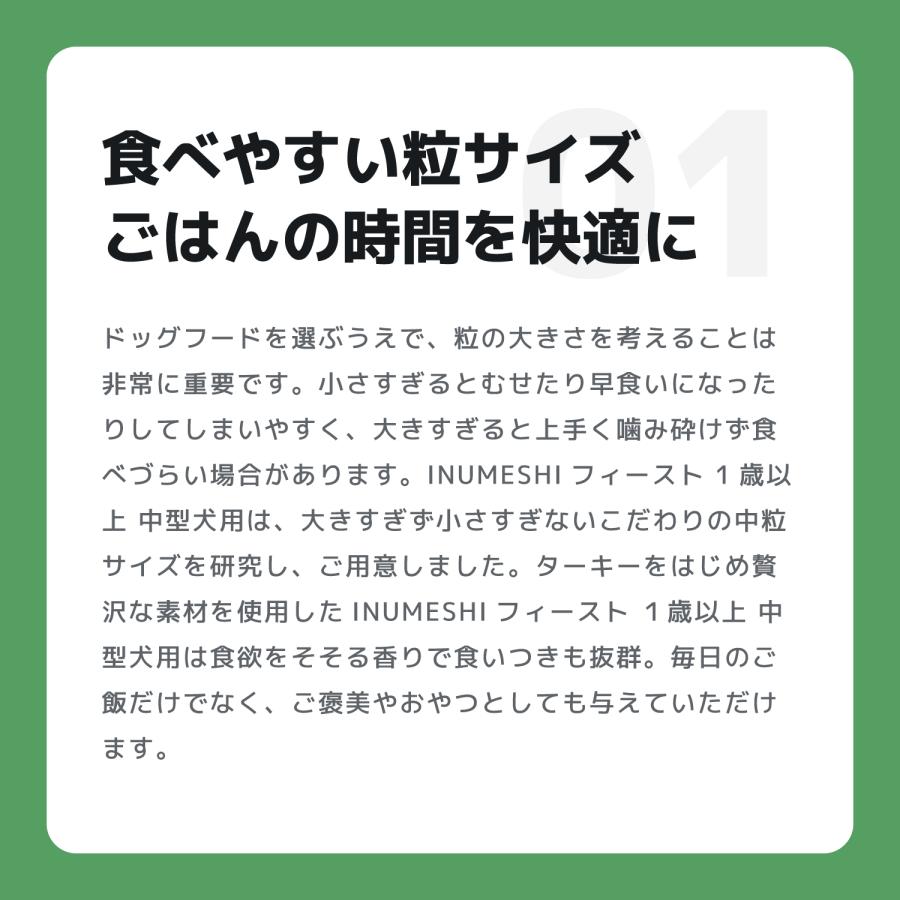 INUMESHI　フィースト　1歳以上　中型犬用　15kg　ブリーダーパック |  | 04