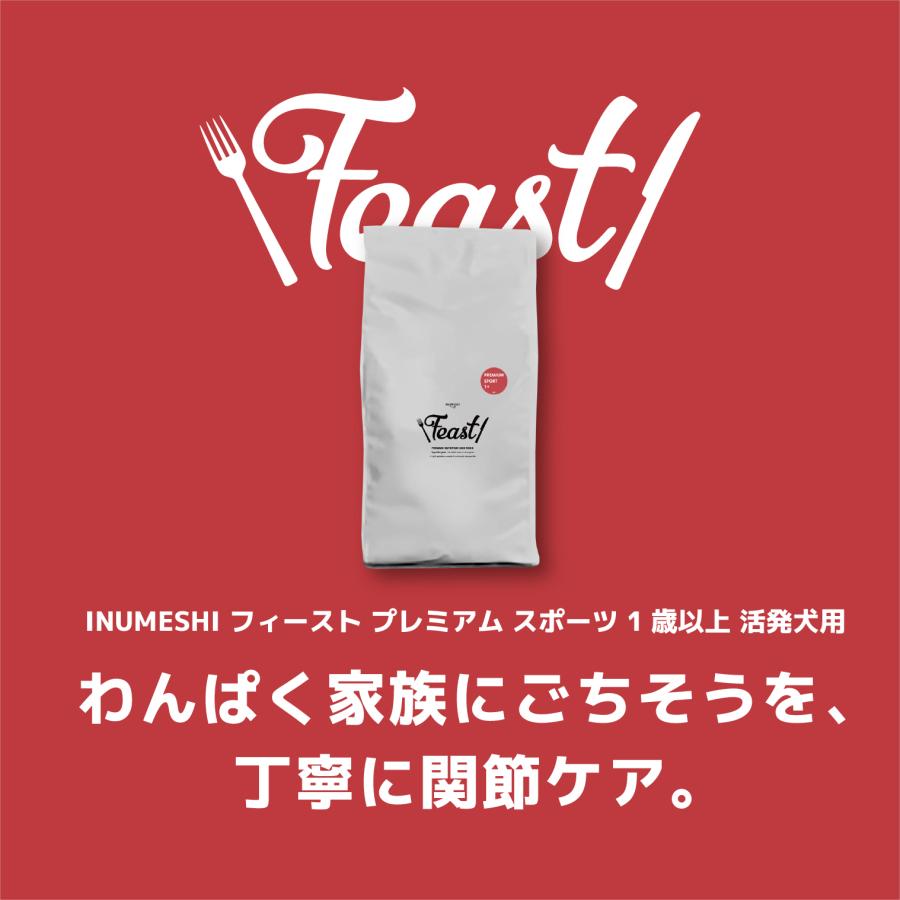 INUMESHI　フィースト　プレミアム　スポーツ　1歳以上　活発犬用　15kg　ブリーダーパック |  | 01