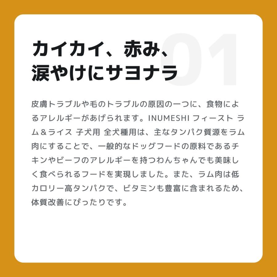 INUMESHI　フィースト　ラム&ライス　1歳以上　小型犬用　15kg　ブリーダーパック |  | 04