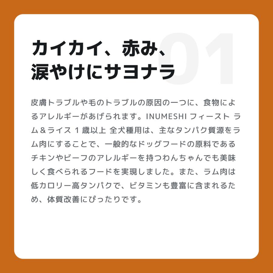 INUMESHI　フィースト　ラム&ライス　1歳以上　全犬種用　15kg　ブリーダーパック |  | 04