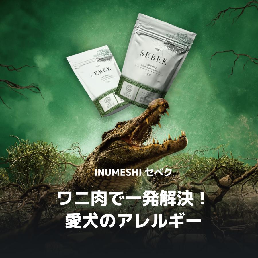 INUMESHI　SEBEK（セベク）　15kg ブリーダーパック ワニ肉　全犬種　全年齢用　穀物不使用 （グレインフリー） ドッグフード |  | 01