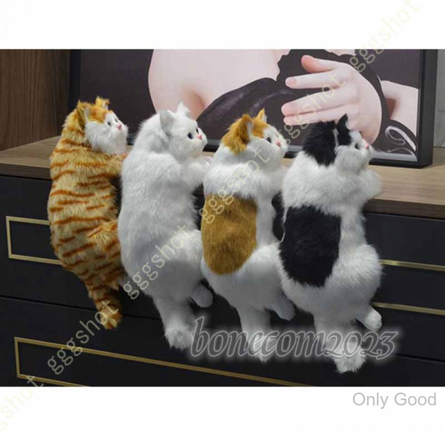 リアルねこ 猫ぬいぐるみ ペルシャ 手作り 動物モデル 座る 本物