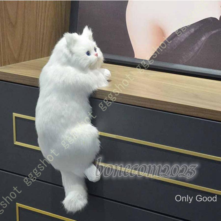 リアルねこ 猫ぬいぐるみ ペルシャ 手作り 動物モデル 座る 本物