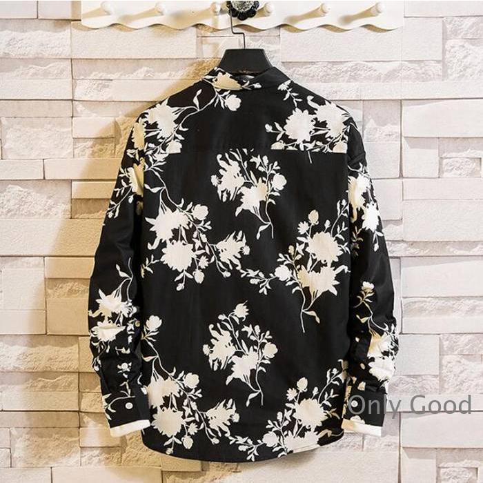 花柄シャツ メンズ アロハシャツ 長袖 シャツ 長袖シャツ L-5XL