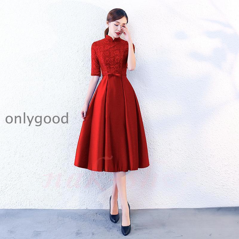 パーティードレス結婚式服装ドレスワンピース20代10代40代30代nakフォーマルドレス50代女性冬赤お呼ばれ母親親族袖ありフォーマルワンピース パーティードレス 結婚式 服装 ドレス ワンピース 20代 10代 30代 nak