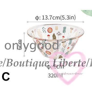 ボウル かわいい サラダボウル 北欧 おしゃれ 食器 キッチン雑貨 カトラリー お皿 プレート 食器皿 クリア 総柄 小物｜onlygood｜04