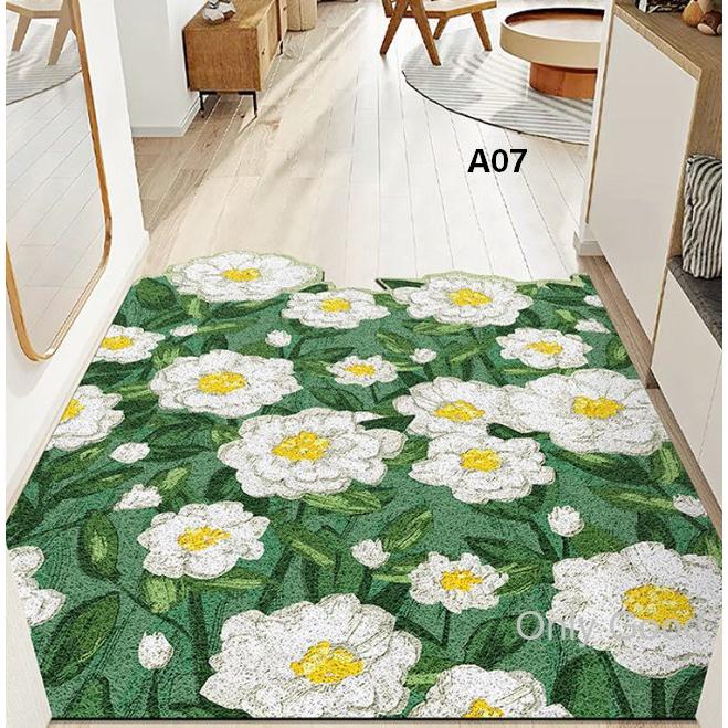 玄関 マット 室内 屋内 花柄 おしゃれ 北欧 風水 インテリアマット
