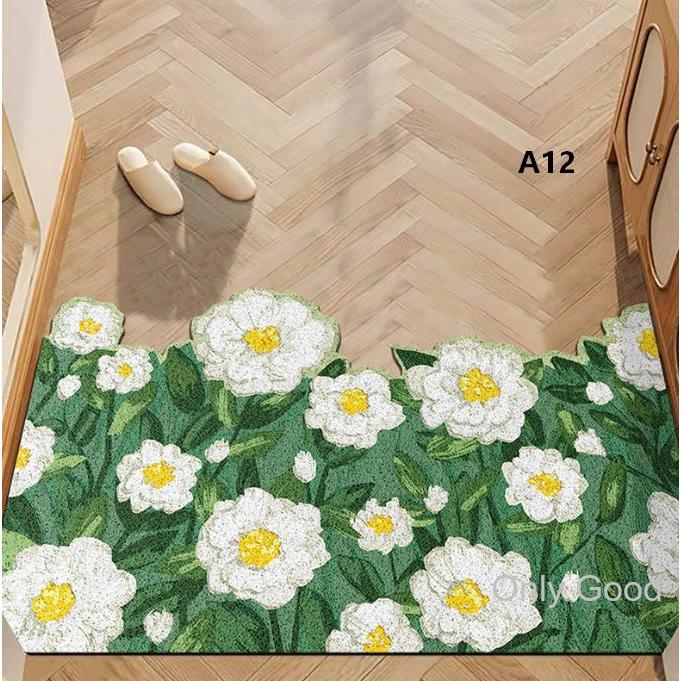 玄関 マット 室内 屋内 花柄 おしゃれ 北欧 風水 インテリアマット