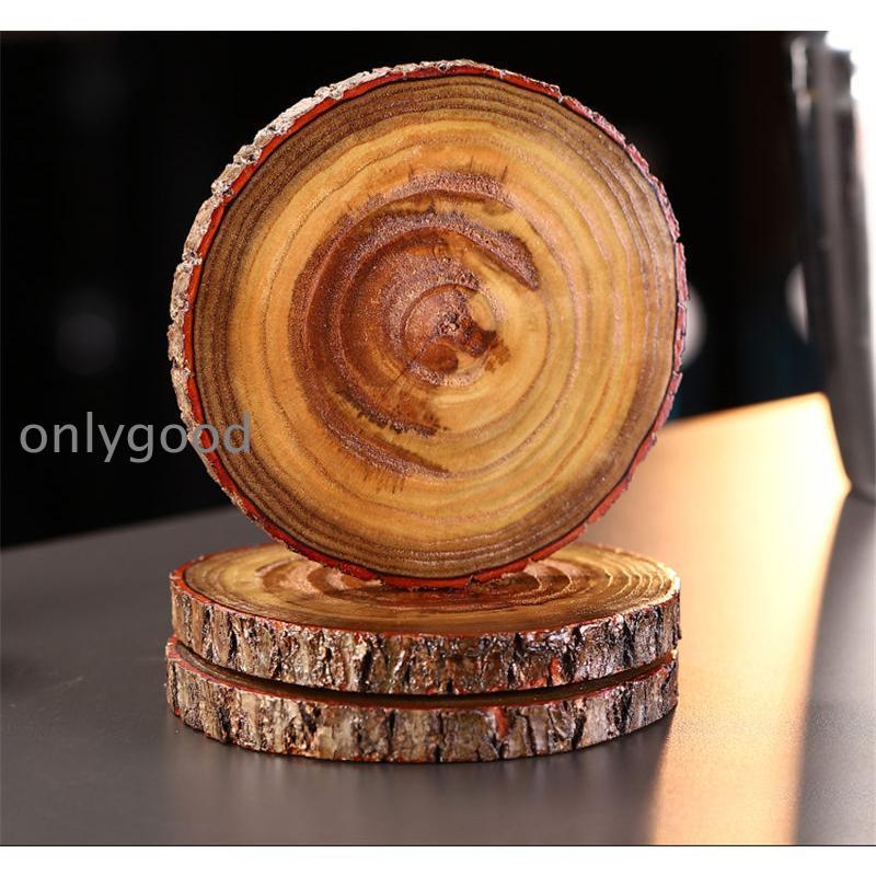 コースター 2枚セット 木製 天然木 ウッドコースター 滑りにくい