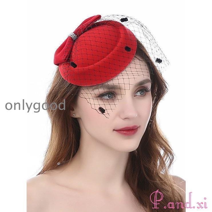 トーク帽 トークハット カクテル帽 レディース 帽子 ベール付き リボン