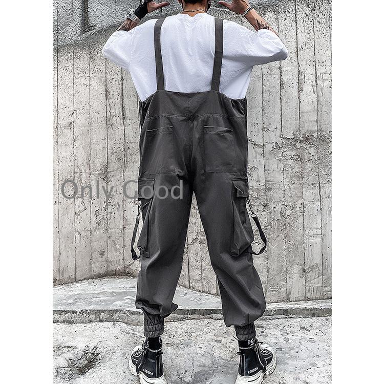 サロペット メンズ オーバーオール ミリタリーカーゴ スウェット