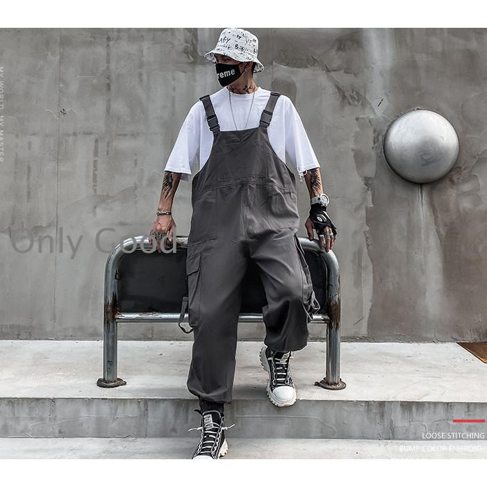サロペット メンズ オーバーオール ミリタリーカーゴ スウェット